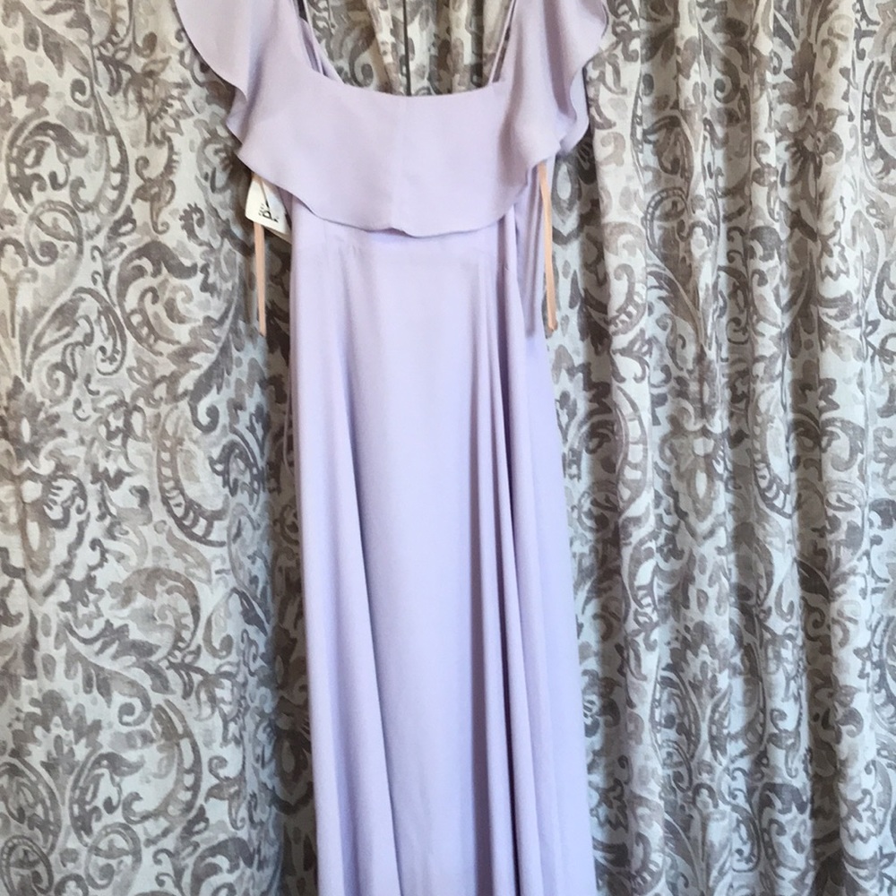 NWT Lavender Fame and Partners Long Wrap Dress, Size 6, wedding guest, prom - Picture 8 of 10